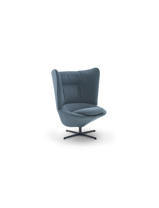 Arflex- LADLE-poltrona-design-Luca-Nichetto-tecido-couro-alto-baixo-encosto giratório - estar-hospitalidade-luxo-projeto-madeinitaly-removível-moderno-contemporâneo