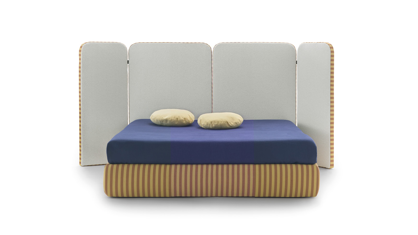 arflex–Palazzo–床–床头板–填充–设计–Bernhardt–Vella–可移除–单人–双人–房间–接待–项目–可定制–豪华–意大利制造–现代–当代