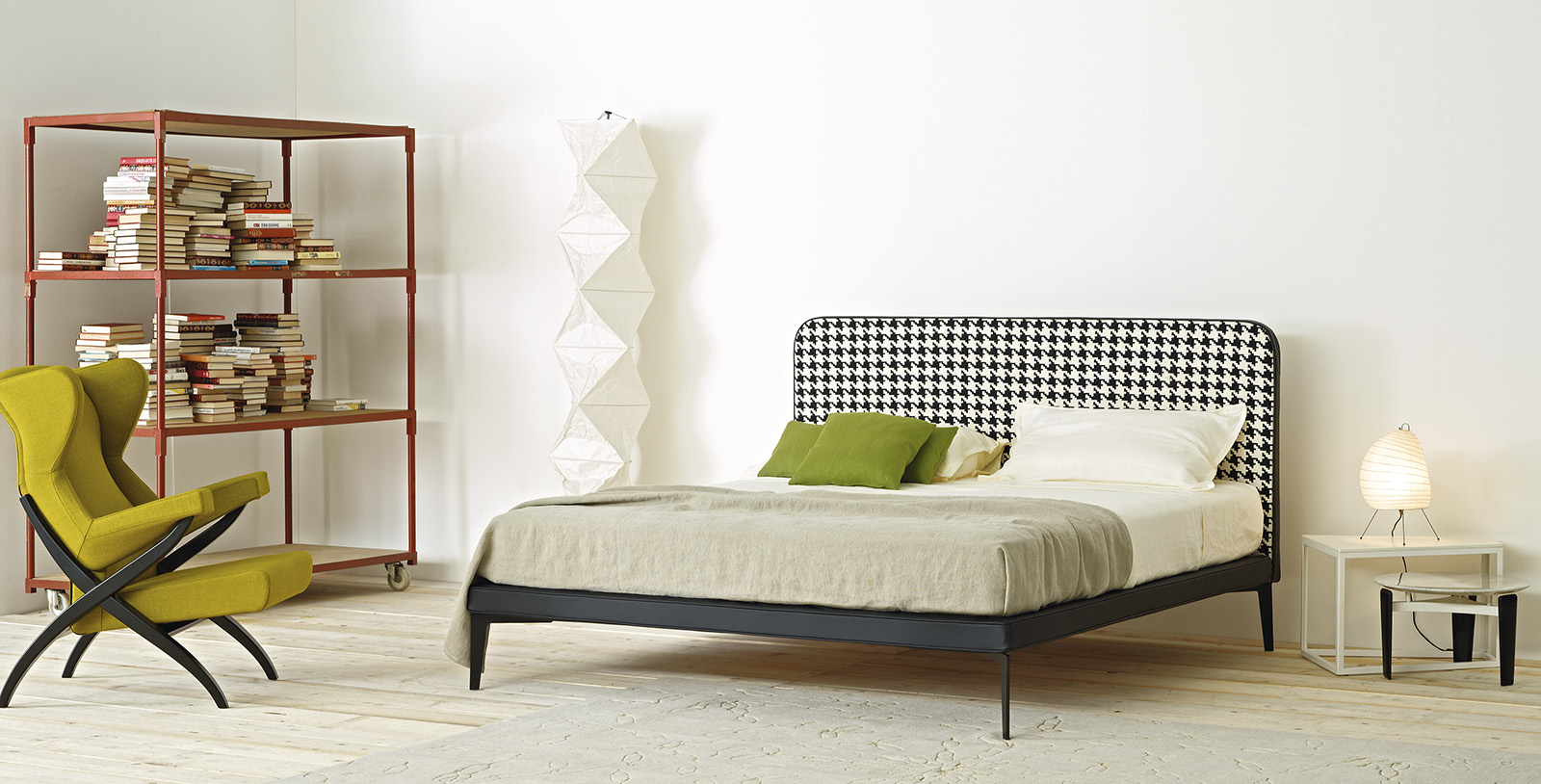 arflex–Suite–床–床头板–填充–设计–Bernhardt–Vella–可移除–单人–双人–房间–接待–项目–可定制–豪华–意大利制造–现代–当代
