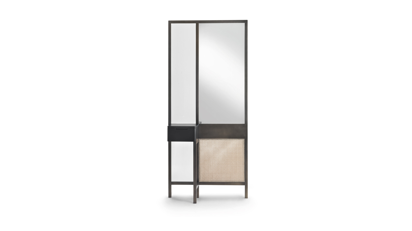 arflex-Threshold-partition- coathanger-sideboard-vanity-linear-design-Neri-Hu-rattan-brass-high-low-délabré-living-office-hospitality-project-luxury-madeinitaly- modern-contemporary