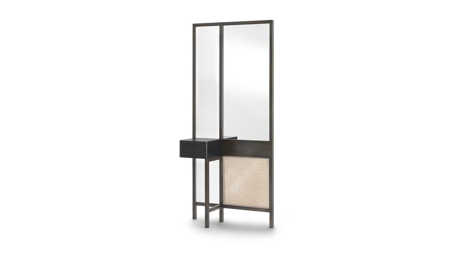 arflex-Threshold-partition- coathanger-sideboard-vanity-linear-design-Neri-Hu-rattan-brass-high-low-délabré-living-office-hospitality-project-luxury-madeinitaly- modern-contemporary