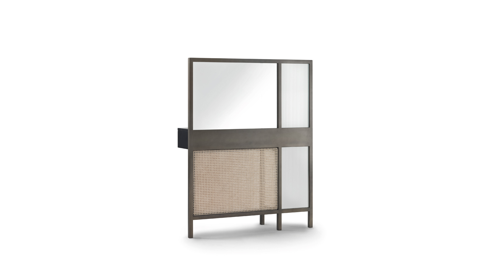 arflex-Threshold-partition- coathanger-sideboard-vanity-linear-design-Neri-Hu-rattan-brass-high-low-délabré-living-office-hospitality-project-luxury-madeinitaly- modern-contemporary