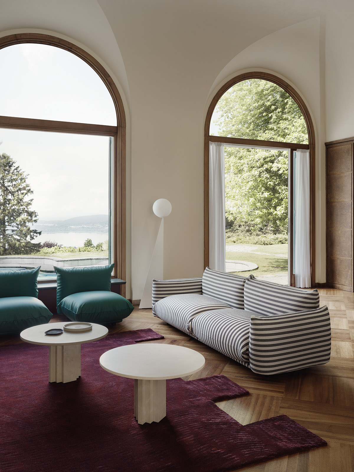 Casa Padrino Designer Marmor Aschenbecher Schwarz 21 x 21 x H. 7 cm -  Limited Edition